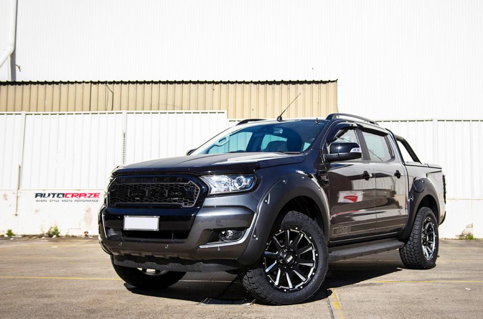 FORD RANGER GRID GD05 MATTE BLACK MILLED ACCENTS